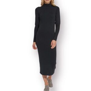 GAP Ribbed Modal Mockneck Midi Dress